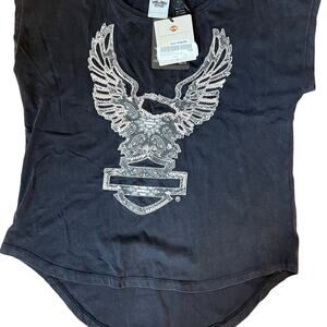 HARLEY DAVIDSON women’s L sleeveless T-shirt.  NWT